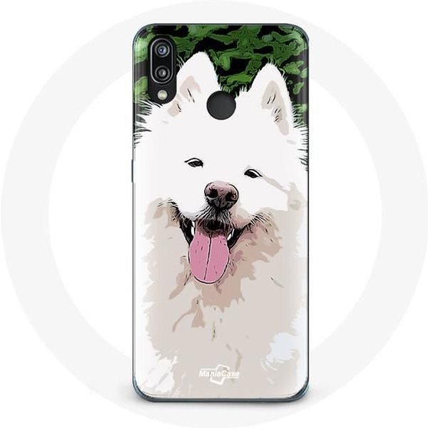 Funda Para Huawei P20 Lite - Samoyedo - Blanco - RíGida - ProteccióN - Mixta Blanco-image
