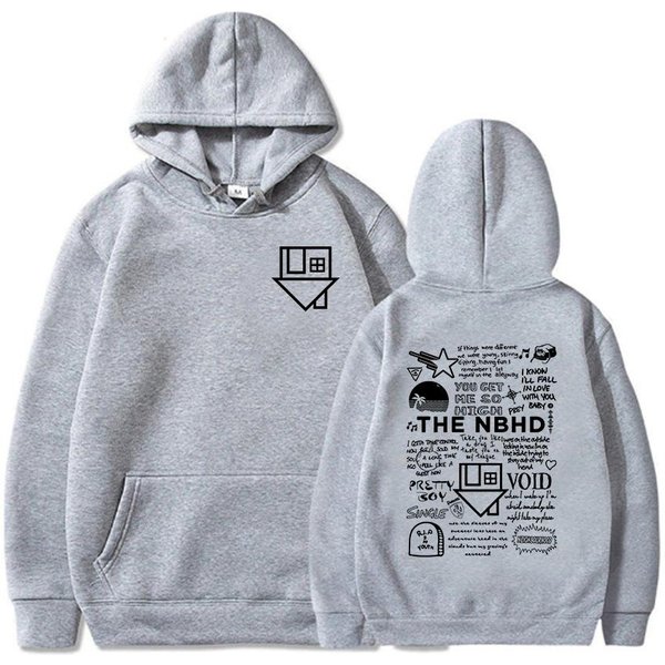 The Neighborhood Nbhd Estampado Sudaderas Ropa De Calle Unisex Sudaderas Con Capucha Masculinas Sudaderas Manga Larga Tops De Invierno L White-image