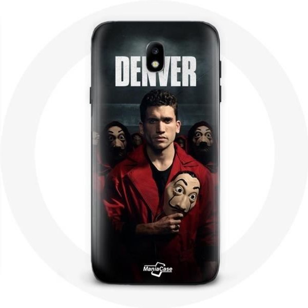 Funda - La Casa De Papel - Samsung Galaxy J3 2017 - Flexible - Negra - ProteccióN Contra Golpes Rojo-image