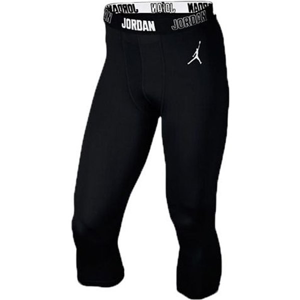 Jordan Pro Kompresyjne Spodnie Treningowe Trzy Czwarte MęSkie Spodnie Czarne 814656-010 M Black-image