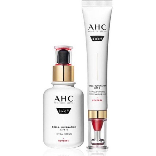 AHC Pro Shot Colla Juvenation Lift Crema De Ojos Infundida Con 4 CáPsulas Para Rostro Y Set De SéRum Intra-image