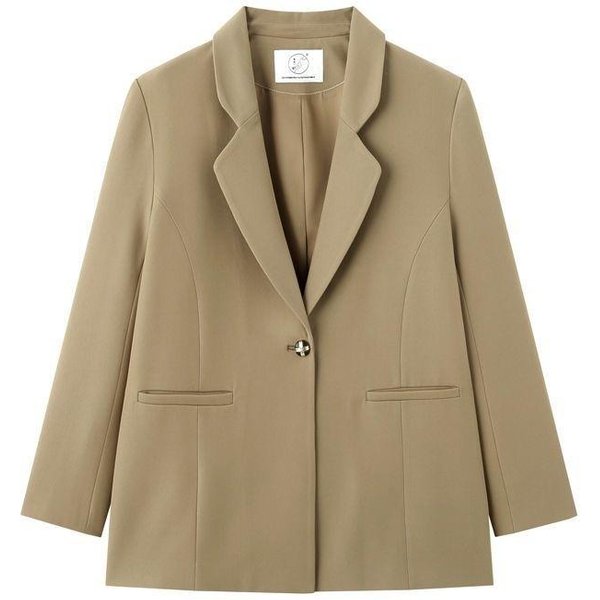 Blazer Morado Mujer Primavera Y OtoñO Sentido Del DiseñO Sarga Retro Casual Y Delgado Traje PequeñO XL-image