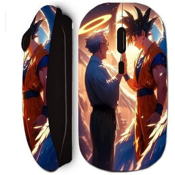 Mysz Bezprzewodowa Maniacase Czarna Akira Toriyama Son Goku Adieu-image
