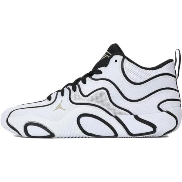 Buty MęSkie Air Jordan Tatum 3 PF Tunnel Walk BiałE Czarne Metaliczno-ZłOte IB8150-100 40 White-image