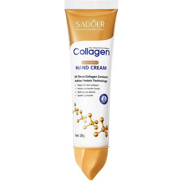 Crema De Manos Hidratante Con ColáGeno Suaviza, Nutre, Hidrata A Largo Plazo, Repara Y Productos Antisequedad Para El Cuidado De La Piel White-image