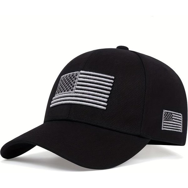 Gorra De BéIsbol Bordada Con Bandera De Ee. Uu. Para Hombres Y Mujeres Ajustable Sombrero Para El Sol Para Deportes Al Aire Libre Snapback Casual PatrióTico Para Hombres Mujeres Adultos-image