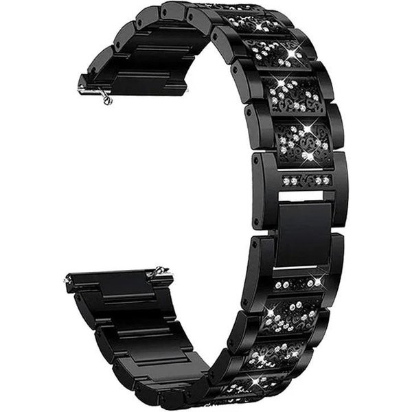 Diamentowy Pasek I Etui Do Redmi Watch 5 Active Redmi Watch 3 Active/3 Lite Pasek Do Zegarka Ze Stali Nierdzewnej Redmi Watch 3 Lite Black-image