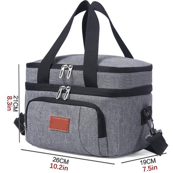 Bolsa De Almuerzo Aislada Impermeable A Prueba De Fugas TéRmica Reutilizable Bolsa Tote Para Almuerzo Para Adultos NiñOs Almuerzo-image