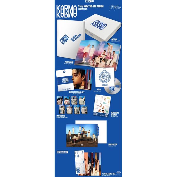Stray Kids Karma El 4º ÁLbum (Regalo De Reserva Incluido) 1 Set Blanco-image