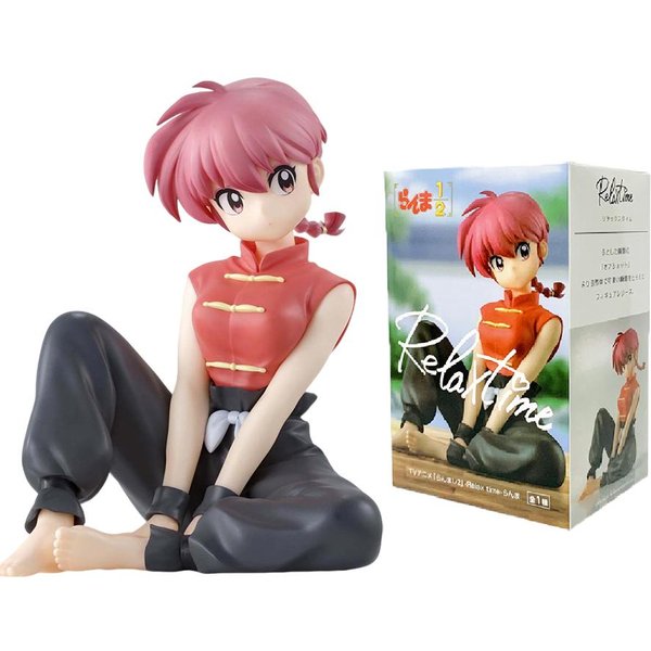 En Stock Original Bandainamco Anime Ranma 1/2 Tiempo De Relax Champú Tendou Akane Ranma Figura De PVC Modelo Figura De ColeccióN Juguete Regalo-image