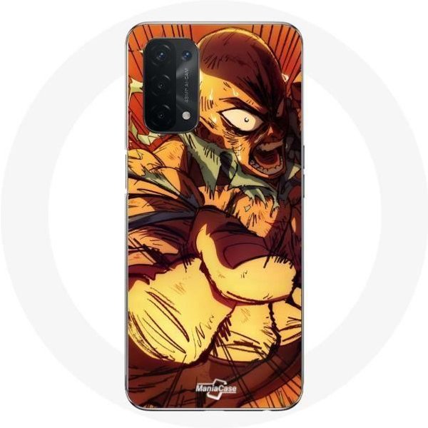 Funda - Maniacase - Oppo A74 5G - One Punch Man - Flexible - Negra-image