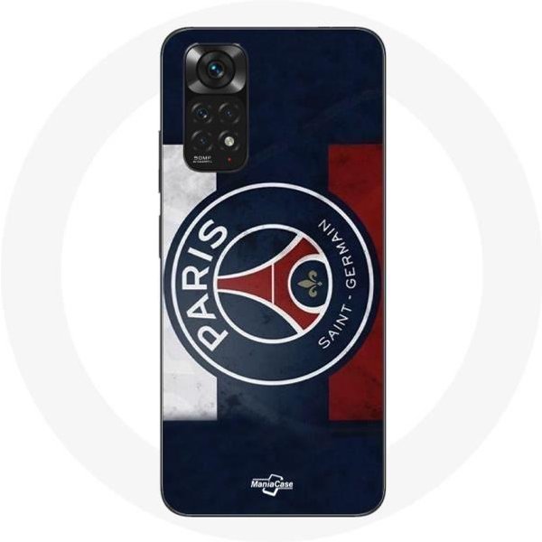Funda - Paris Saint Germain - Xiaomi Redmi Note 11 4G - Flexible - Azul - Logo PSG-image