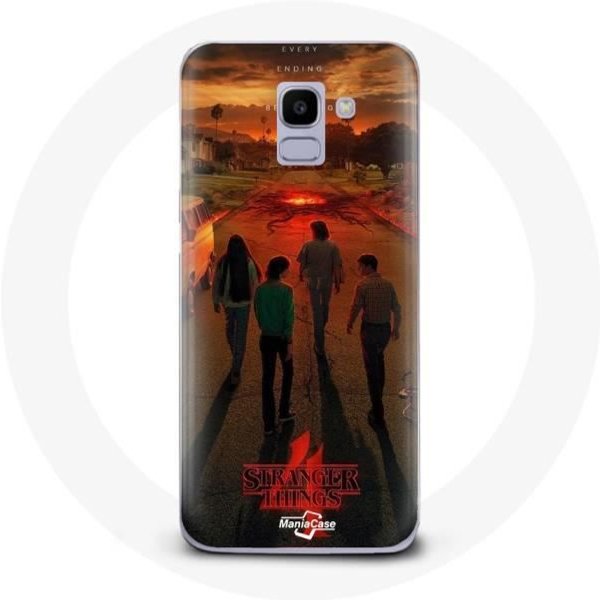 Funda Para Samsung Galaxy A6 2018 Stranger Things Temporada 4 PóSter Art Crews Of The New ThéO-image