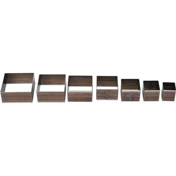 7 Szt. 20-50Mm Kwadratowe SkóRzane RzemiosłO DIY SkóRzana Forma Do CięCia Die Leather Tool-image