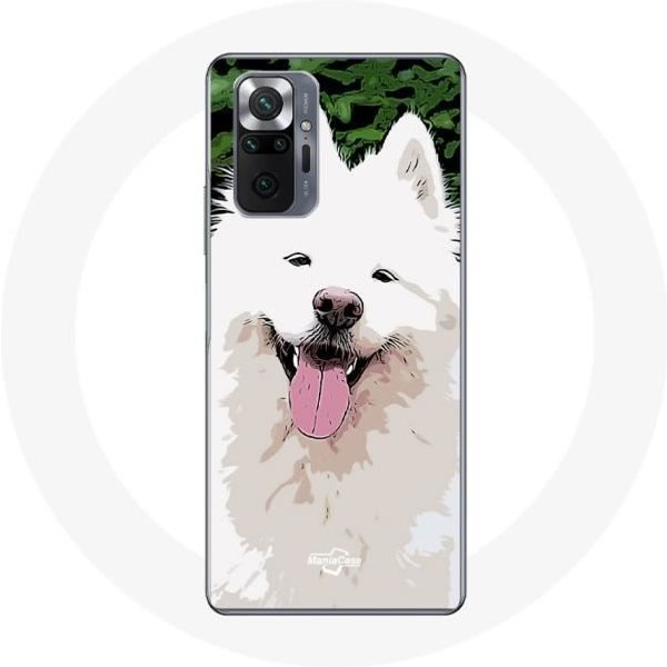 Funda - Maniacase - Xiaomi Redmi Note 10 Pro - Silicona - Flexible - Samoyedo Blanco Blanco-image