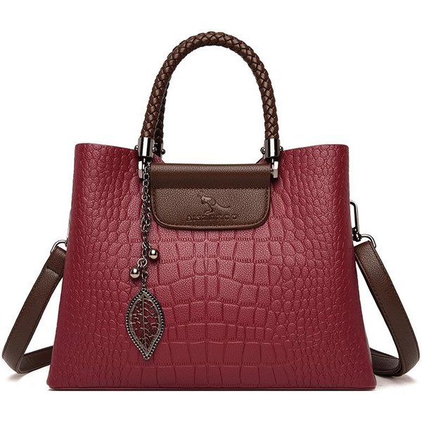 Nowa Modna I Nastrojowa Wielowarstwowa Torba Typu Crossbody Dla Kobiet DużA Pojemność Torby Na Ramię Dla Kobiet Brown-image