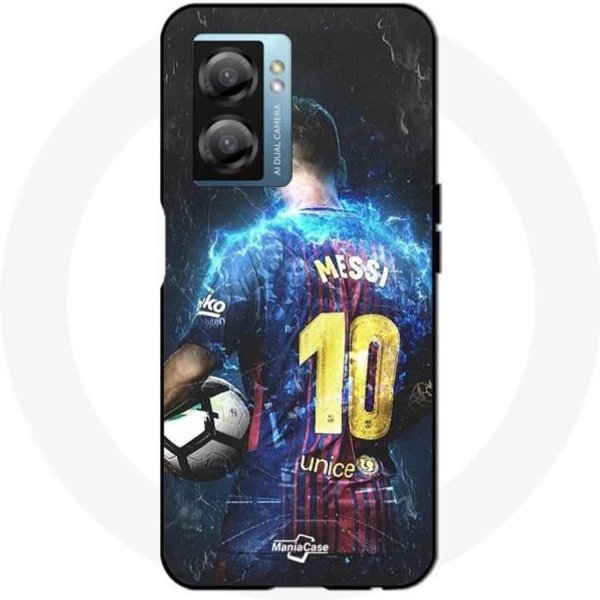 Funda - Oppo - A77 5G - Lionel Messi - Flexible - Deportiva - Blanca-image