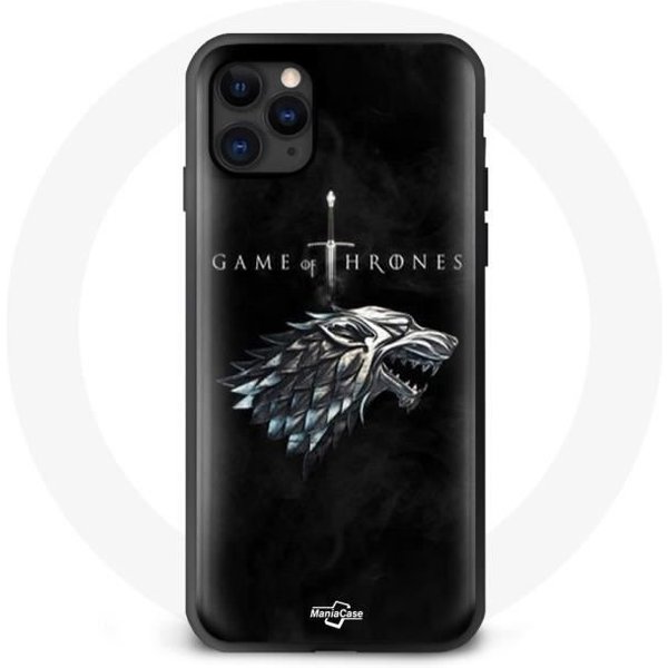 Funda - Maniacase - Iphone 11 - Juego De Tronos - La Casa Stark - Flexible Negra Negro-image