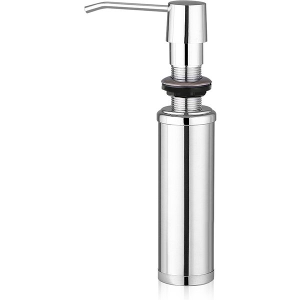 Botella Dispensadora De JabóN LíQuido De Acero Inoxidable De 250 Ml Cocina BañO Ducha LocióN Champú Bomba-image