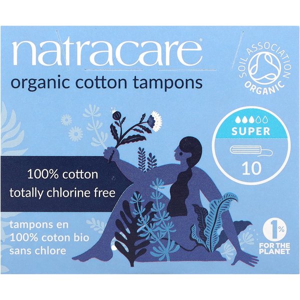 Natracare, Tampones De AlgodóN OrgáNico, Super, 10 Unidades-image