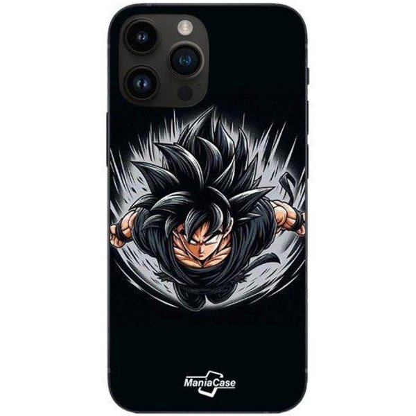 Coque De TéLéPhone - Maniacase - Iphone 12 Pro - Souple - Silicone - Dragon Ball Black Goku-image