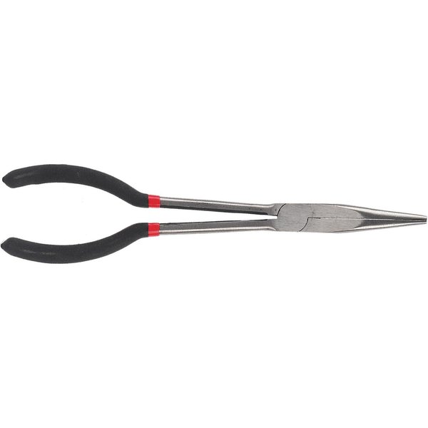 Alicates De Punta Larga De 11 Pulgadas Alicates De Punta Fina De Acero Con Mango Antideslizante Herramienta Manual De ReparacióN Gray-image