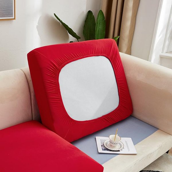 Funda Para CojíN Del Asiento Del Sofá EláStica De Color SóLido, Fundas De Sofá Para Sala De Estar, Funda EláStica ExtraíBle Para Silla, Protector De Muebles Plus Size3(L)-1Pc-image
