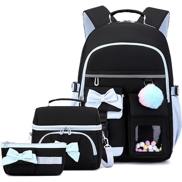 Mochila Escolar De Moda Para NiñAs Mochila Para PortáTil Con Muchos Bolsillos Gran Capacidad Mochila Escolar Para Estudiantes Bolsos Para Escuela Primaria Y Secundaria-image