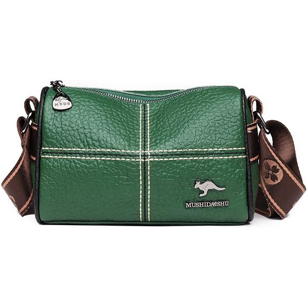 Luksusowa Torebka Damska Ze 100% Prawdziwej SkóRy Wysokiej JakośCi Torba Na Ramię, Crossbody, Listonoszka Zielony-image