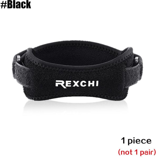 1 Pieza Rodillera Ajustable Alivio Del Dolor De Rodilla Estabilizador De RóTula Soporte ErgonóMico Para Senderismo FúTbol Baloncesto Correr Deportes Entrenamiento Black-image