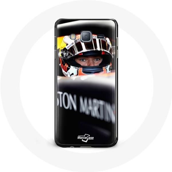 Funda - Max Verstappen - Samsung Galaxy J3 2016 - Flexible - Negra - Deportiva-image