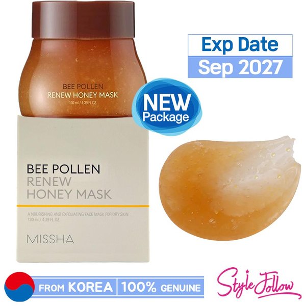 Missha Maska Miodowa Bee Pollen Renew 130Ml 1Pc (130Ml) Brown-image