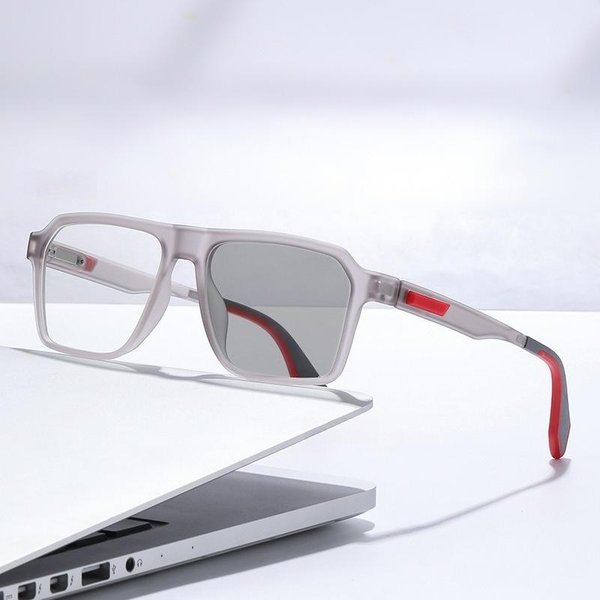 MęSkie I Damskie Modne Fotochromowe Okulary Korekcyjne BlokująCe Niebieskie ŚWiatłO ZmieniająCe Kolor Okulary PrzeciwsłOneczne Ultralekkie Luksusowe Okulary -4.0 -3.0 White-image
