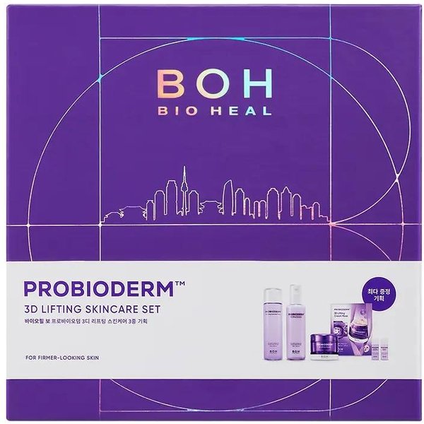 Bioheal BOH Probioderm Set De Cuidado De La Piel Lifting 3D Reafirmante Y Antienvejecimiento (TóNico + EmulsióN + Crema) Purple-image