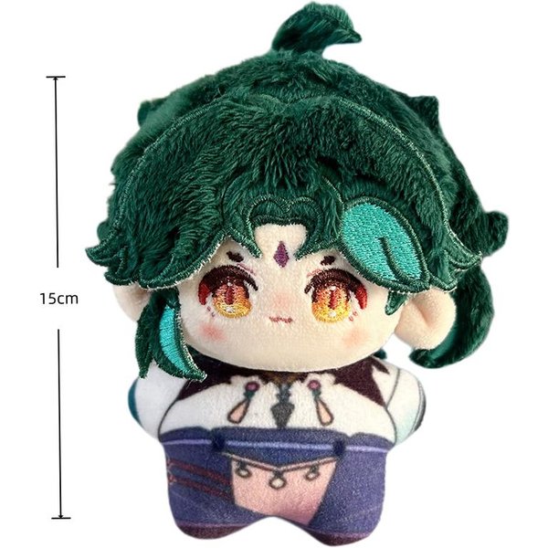 15 Cm Genshin Impact Anime Pluszowe Zabawki Kazuha Xiao Scaramouche Venti Postać Z KreskóWki Pluszowa Lalka Wisiorek Breloczek Prezent Dla Dzieci-image