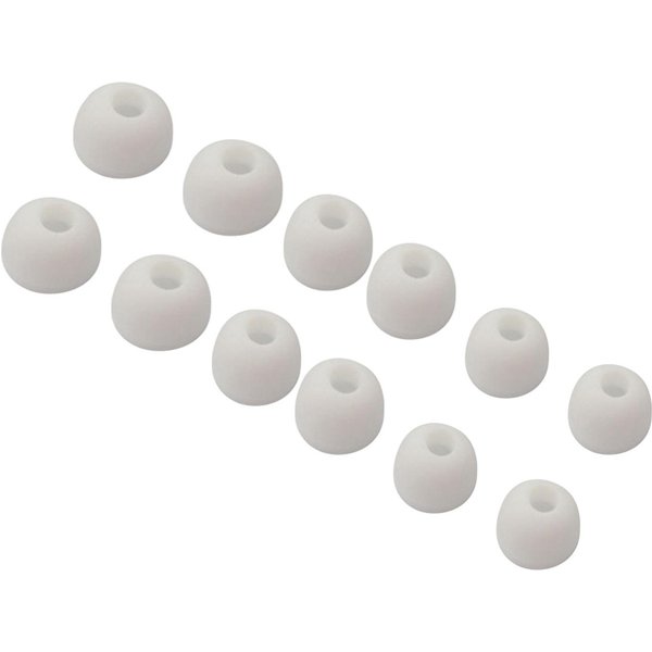12 Piezas 6 Pares Almohadillas De Repuesto Para Auriculares Ear Tips Silicona Para Auriculares In-Ear 3 TamañOs PequeñO Mediano Grande Blanco-image