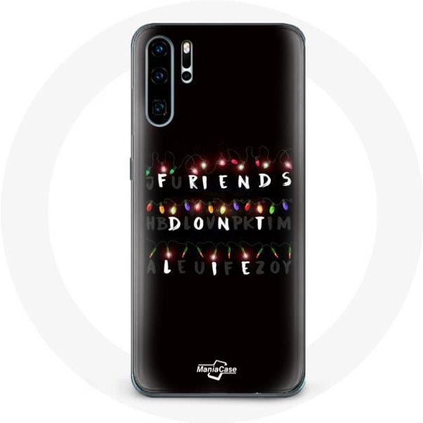 Funda Para Huawei P30 Pro - Stranger Things - Flexible - Negra - Unisex - Feliz Navidad-image