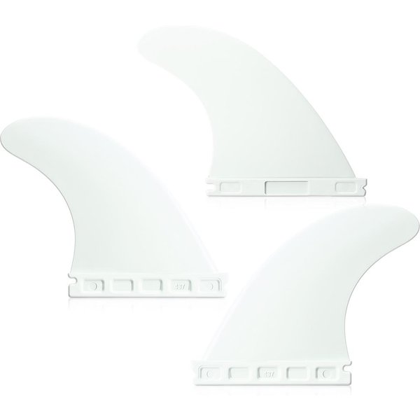 Future Tri Fin 4.37'' Surfing Tri Fin Set Aletas De Tabla De Surf FCS Future Fin Thruster 3 Paquetes Blanco-image