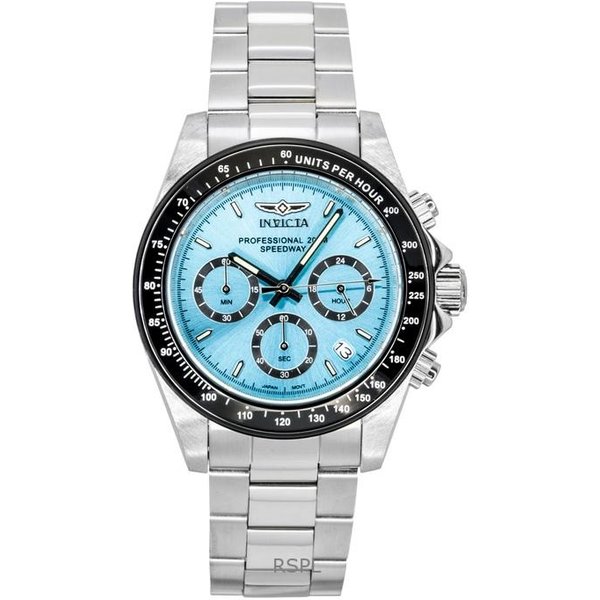 Invicta Speedway CronóGrafo Acero Inoxidable Esfera Turquesa Cuarzo Reloj De Buceo 15589 200M Para Hombre Turquesa-image