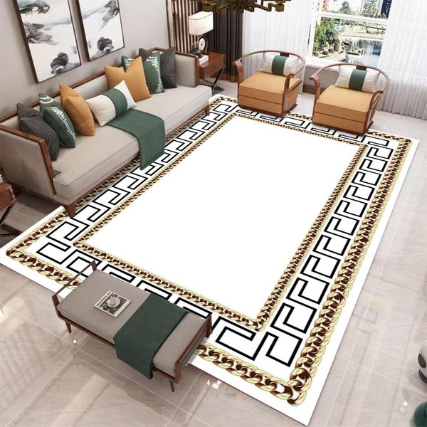 Dywan Geometryczny Dywany Nordyckie Luksusowe Do Salonu Do Sypialni Dywan Pod Stół Sofa DużY Dywan Obszarowy Maty Dekoracyjne Do Domu Tapete 40X60Cm-image