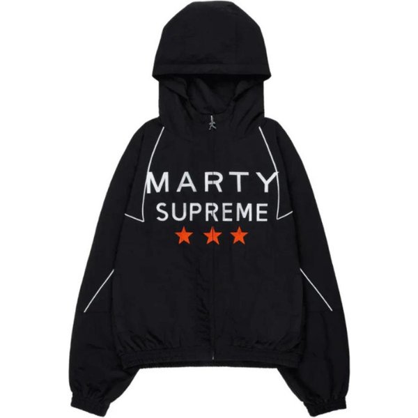 Chaqueta Cortavientos Ligera Unisex Con Capucha Y Paneles En Contraste Para Mujer Cremallera Frontal GráFico De Letras Y Estrellas Holgada Ropa De Abrigo Diaria Casual Streetwear Xxxl-image