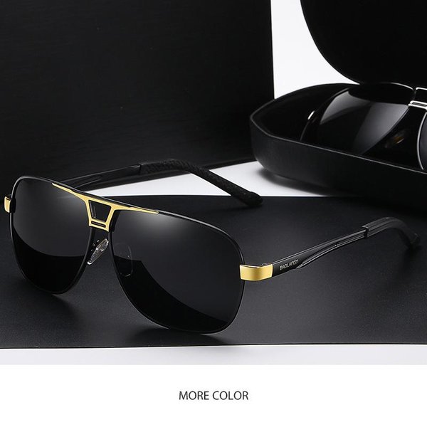Gafas De Sol FotocromáTicas Para Hombre, Gafas De Sol Polarizadas Vintage Para Conducir, Gafas De Sol UV400 Oro-image