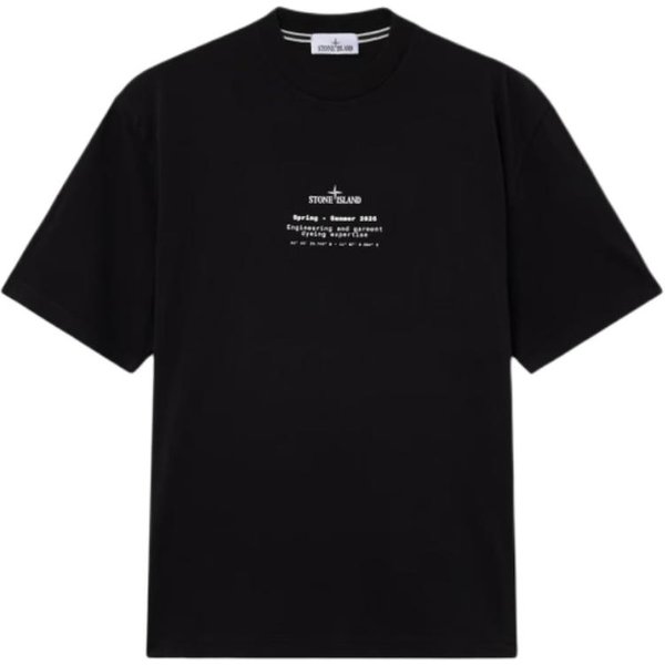 Stone Island Kolekcja Wiosna Lato SS26 Koszulka Unisex Z OkrąGłYm Logo Z Nadrukiem I OkrąGłYm Dekoltem T-Shirt Unisex L1S152100001S0285-V0029 XL-image