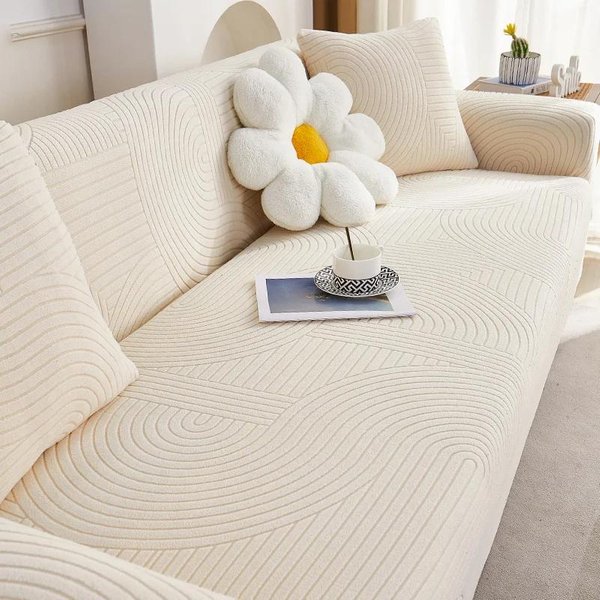 Funda De Sofá Gruesa De Alta Elasticidad Para Sala De Estar Fundas De Sofá Ajustables Fundas De Sofá Jacquard Para Sillones Funda De Sofá Antideslizante 2-Seater 145-185Cm-image