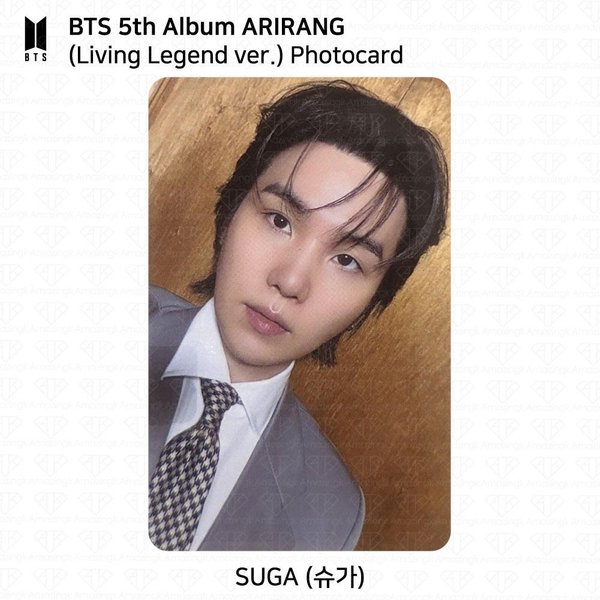 BTS El 5º ÁLbum Arirang En Corea/En MúSica/Leyenda Viviente/VersióN Weverse. Photocard Suga - Photocard (Living Legend Ver.)-image