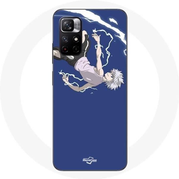 Funda - Maniacase - Redmi Note 11 5G - Killua Zoldyck - Silicona - Flexible Negro-image