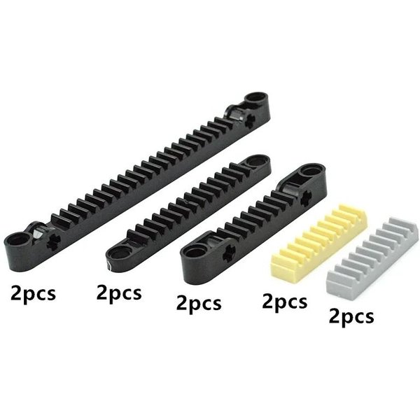 Componentes MOC Cremallera Bloques De ConstruccióN Hazlo TÚ Mismo Ladrillos Accesorios 6630 3743 64781 87761 Tren TéCnico VagóN GrúA-image