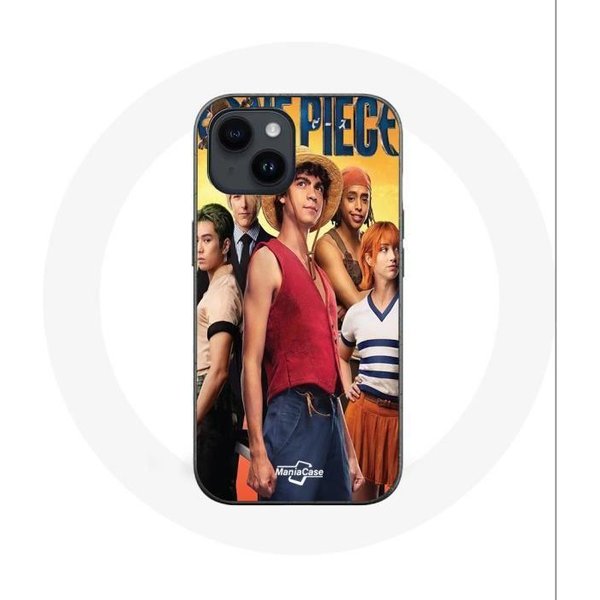 Funda - Maniacase - Iphone 14 - Anime One Piece Luffy - Silicona - Flexible Negro-image