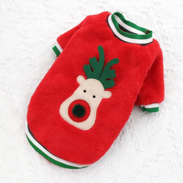 Ropa NavideñA Para Perros, Ropa Para Mascotas Para Perros PequeñOs Y Medianos, Chaleco Para Cachorros De AñO Nuevo, Camisa NavideñA, Atuendo Para Perros Chihuahua Y Caniche Para Invierno XS-image