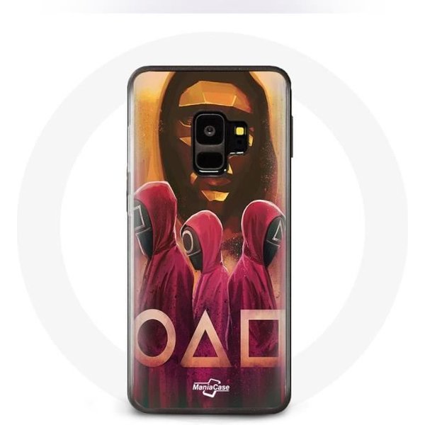 Funda Para Samsung S9 Plus Juego Del Calamar MáScaras TriáNgulo Cuadrado Y CíRculo Dibujo-image